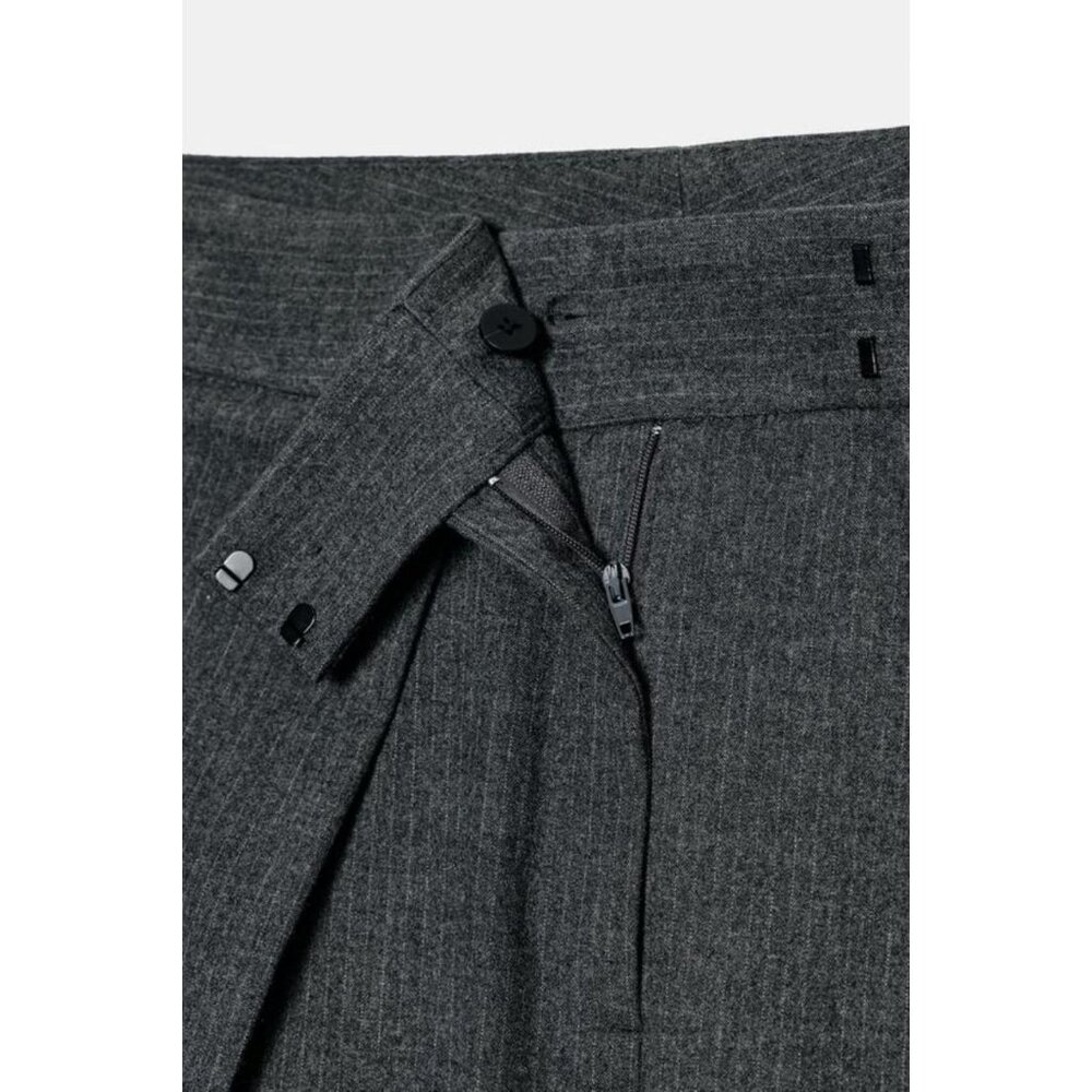 ZARA WIDE-LEG PINSTRIPE TROUSERS WITH DARTS ZW COLLECTION - Picture 7 of 7